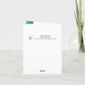 Rainbow-Rose Dankeskarte (Rückseite)