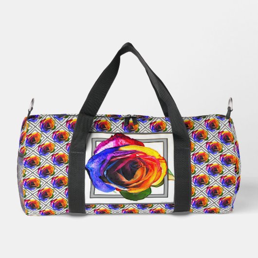 Rainbow Rose   Duffle Bag (Rückseite)