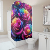 Rainbow-Rose Duschvorhang (Beispiel)