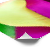 Rainbow-Rose - farbenfrohe High Heels Poster (Ecke)