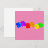 Rainbow-Rose Feiertagskarte (Vorne/Hinten)