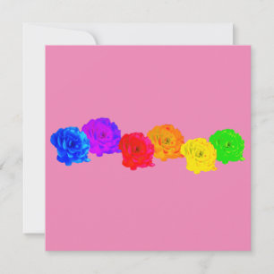 Rainbow-Rose Feiertagskarte