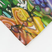 Rainbow-Rose Fleecedecke (Ecke)