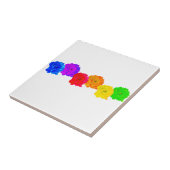 Rainbow-Rose Fliese (Seite)