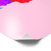 Rainbow-Rose Fotodruck (Ecke)