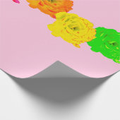 Rainbow-Rose Geschenkpapier (Ecke)