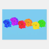 Rainbow-Rose Geschenkpapier Set (Vorderseite 3)