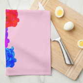 Rainbow-Rose Geschirrtuch (Viertel Falte)
