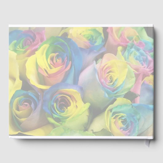 Rainbow-Rose Hochzeitsbuch Gästebuch (Rückseite)