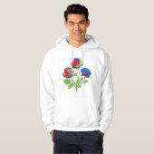 Rainbow-Rose Hoodie (Vorne ganz)