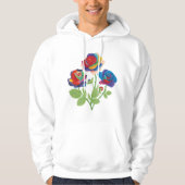 Rainbow-Rose Hoodie (Vorderseite)
