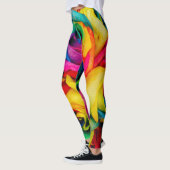 Rainbow-Rose in glorreicher Farbe Leggings (Links)