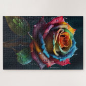 Rainbow Rose Jigsaw Puzzle (Horizontal)