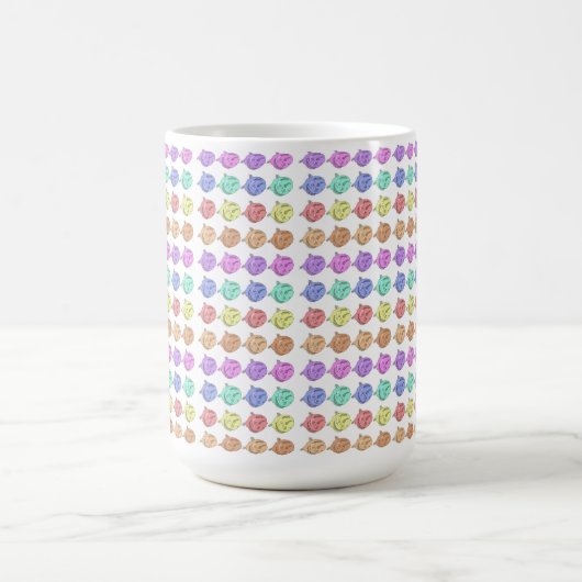 Rainbow-Rose Kaffeetasse (Mittel)