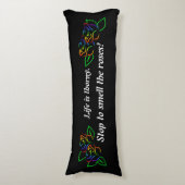 Rainbow Rose Kissen (Vorderseite Vertikal)