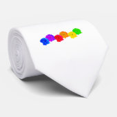 Rainbow-Rose Krawatte (Gerollt)