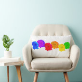 Rainbow-Rose Lendenkissen (Stuhl )