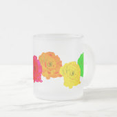 Rainbow-Rose Mattglastasse (VorderseiteRechts)