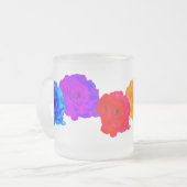 Rainbow-Rose Mattglastasse (Vorderseite Links)