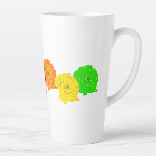 Rainbow-Rose Milchtasse (Rechts)