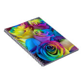 Rainbow-Rose Notizblock (Rechte Seite)