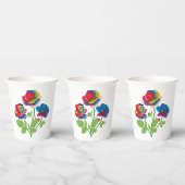 Rainbow-Rose Pappbecher