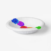 Rainbow-Rose Pappteller (Gewinkelt)