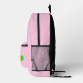 Rainbow Rose Pastell Pink Chic Bedruckter Rucksack (Rechts)