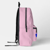 Rainbow Rose Pastell Pink Chic Bedruckter Rucksack (Links)