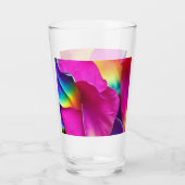 Rainbow Rose Petals Glas (Rückseite)
