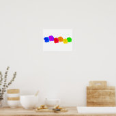 Rainbow-Rose Poster (Küche)