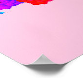 Rainbow-Rose Poster (Ecke)