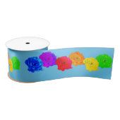 Rainbow-Rose Satinband (Spule)