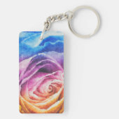 Rainbow-Rose Schlüsselanhänger (Rückseite)
