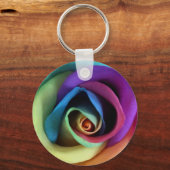 Rainbow Rose Schlüsselanhänger (Vorderseite)