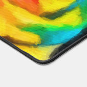 Rainbow-Rose Schreibtischunterlage (Ecke)