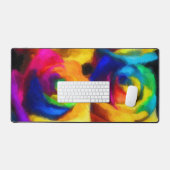 Rainbow-Rose Schreibtischunterlage (Tastatur & Maus)