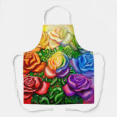 Rainbow-Rose Schürze (Vorderseite)