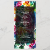 Rainbow-Rose Schwarz-Weiß-Blumenzwiebelprogramm Programm (Rückseite)