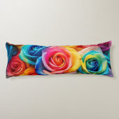 Rainbow-Rose Seitenschläferkissen (Rückseite)
