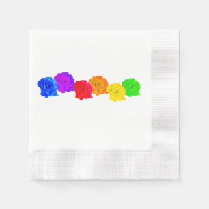 Rainbow-Rose Serviette