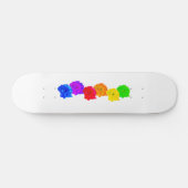Rainbow-Rose Skateboard (Horizontal)