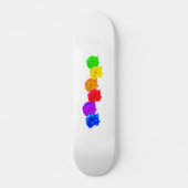 Rainbow-Rose Skateboard (Vorne)