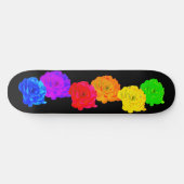 Rainbow-Rose Skateboard (Horizontal)