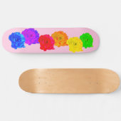 Rainbow-Rose Skateboard (Horizontal)