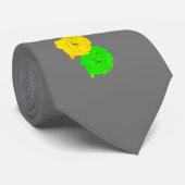 Rainbow-Rose Soft Deep Grau Krawatte (Gerollt)