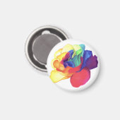 Rainbow-Rose Spektrum der Liebe Magnet (Vorderseite/Rückseite)