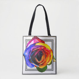 Rainbow Rose   Tasche