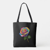Rainbow Rose-Tote Tasche (Rückseite)