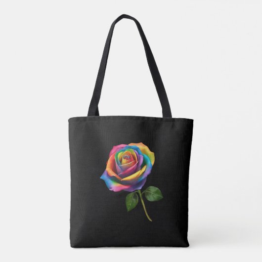 Rainbow Rose-Tote Tasche (Rückseite)
